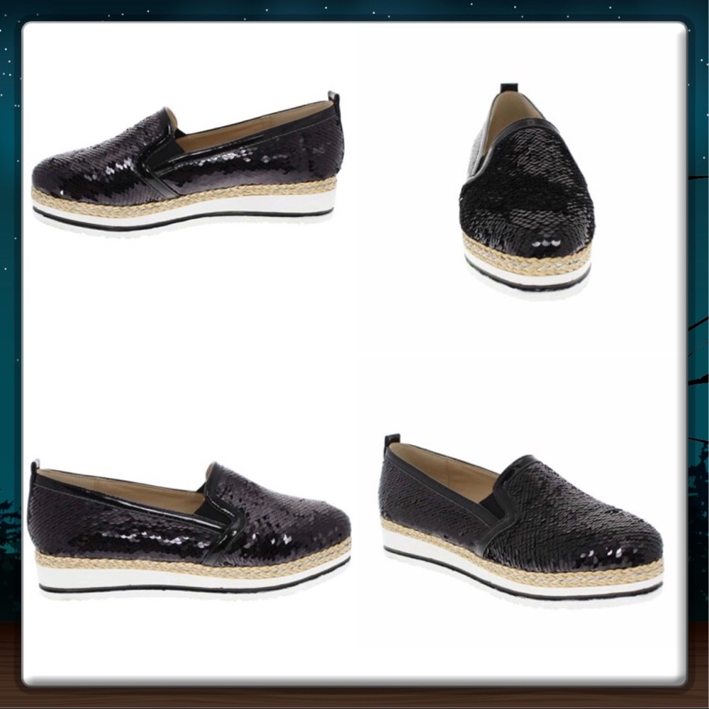‼️Brand New‼️Black Sequined Casual Shoes